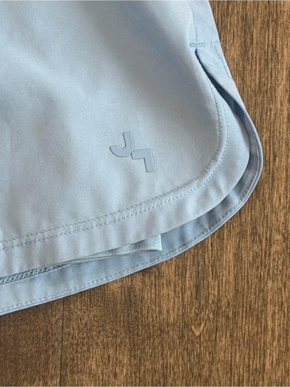 JoyLab Light Blue Athletic Running Shorts Wide Smocked Waist Style Medium - Picture 2 of 7